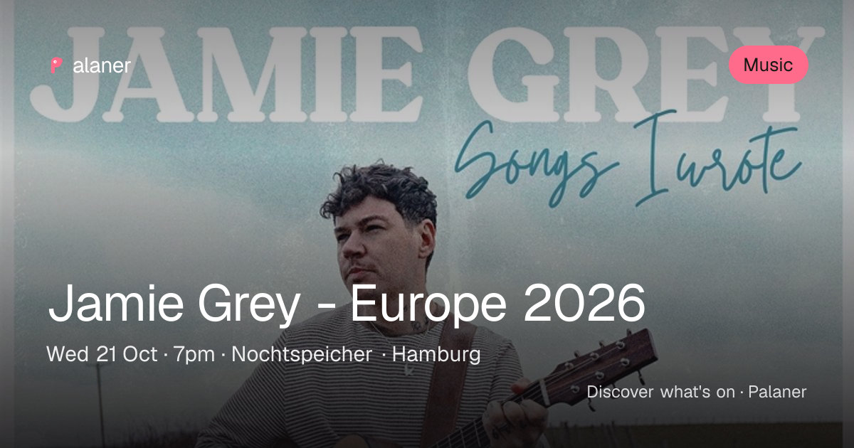 Jamie Grey - Europe 2026