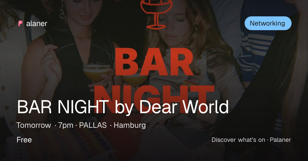 BAR NIGHT by Dear World