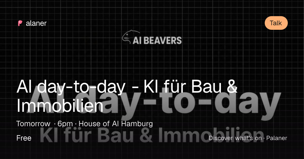 AI day-to-day - KI für Bau & Immobilien