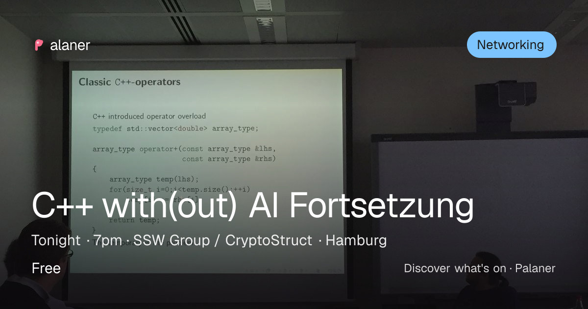 C++ with(out) AI Fortsetzung