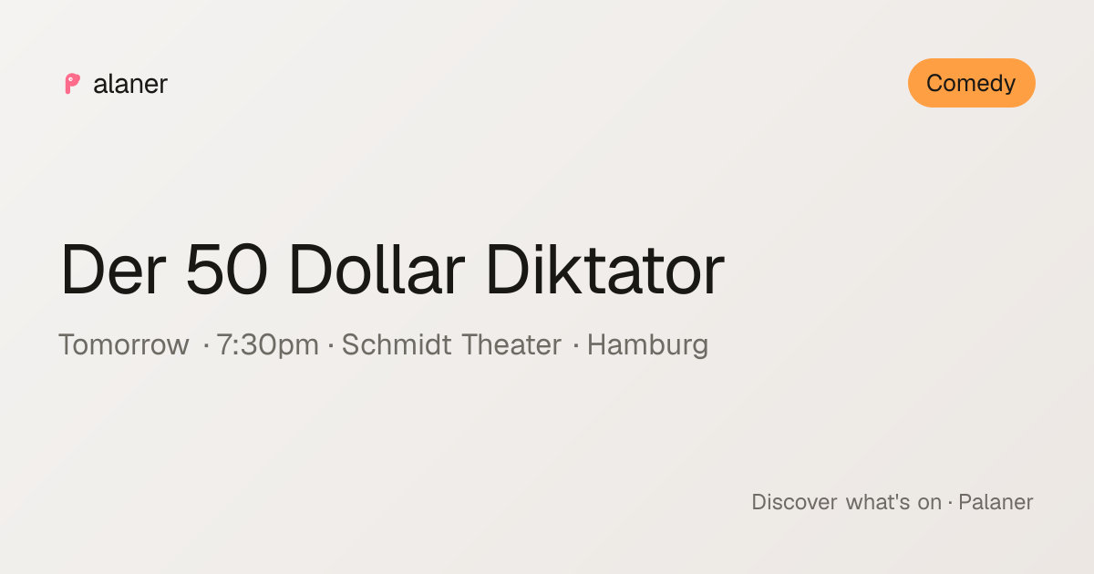 Der 50 Dollar Diktator
