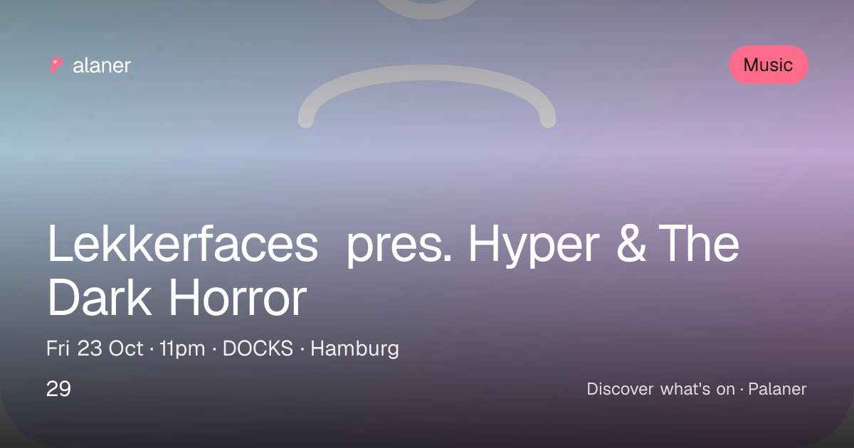 Lekkerfaces pres. Hyper & The Dark Horror