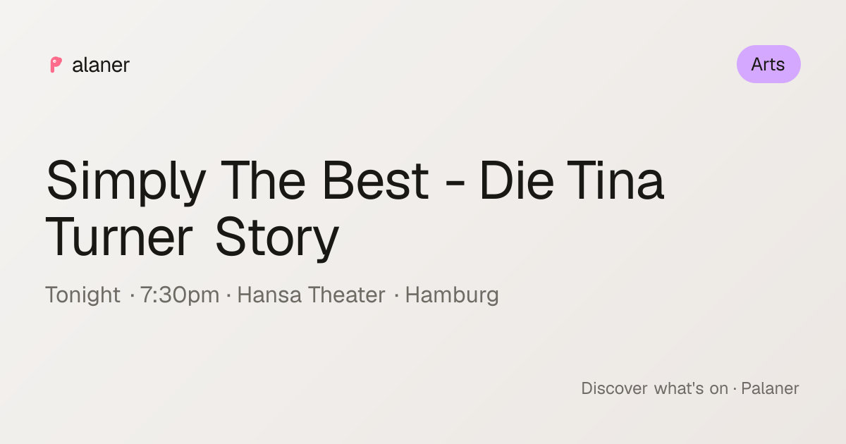 Simply The Best - Die Tina Turner Story
